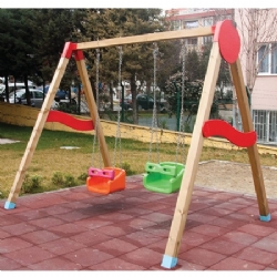 İkili Salıncak Natürel