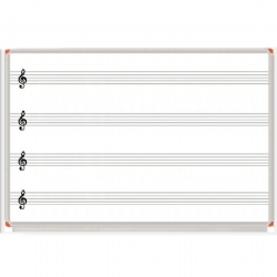  Nota Çizgili Müzik Tahtası