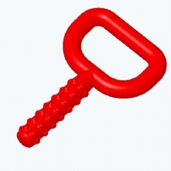 Tırtıklı Çiğneme Tüpü Kırmızı
