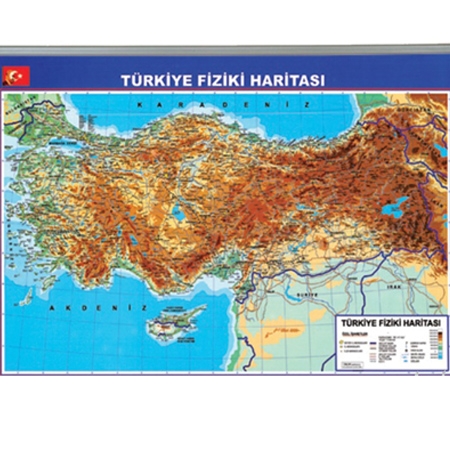 Türkiye Fiziki Harita